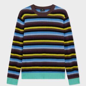 PAUL SMITH MOHAIR ACUPUNCTURE SWEATER (Blue/Yellow)